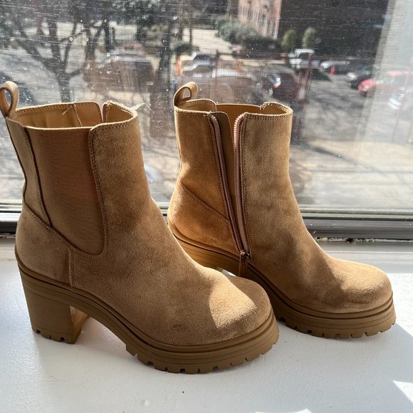 Anne Klein Zion Boot -- Taupe Suede - Picture 3 of 3